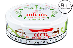 Odens Extreme Menthol Xylitol White Dry 