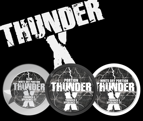 Thunder X, drei neue extremstarke Snus!