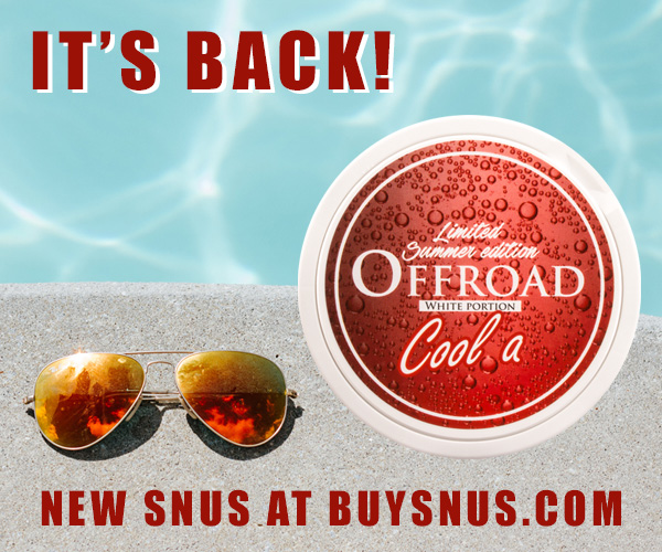 New summer snus from Offroad - cola flavored...!
