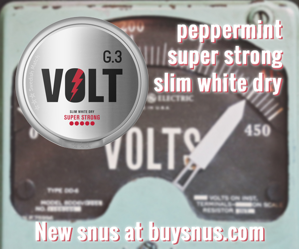 New super strong Snus from General G.3 - VOLT!