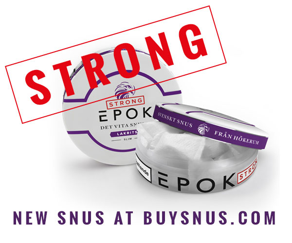 Two new strong snus from EPOK - Lime and Licorice!