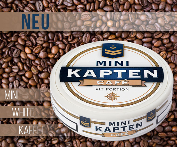 Neuer Snus bei buysnus.com - Kapten Mini White Café